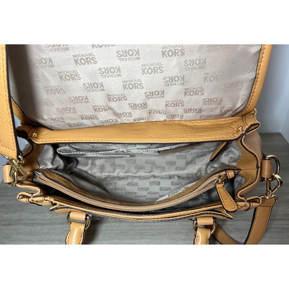 MICHAEL KORS Margo Genuine Leather Satchel - Picture 7 of 15